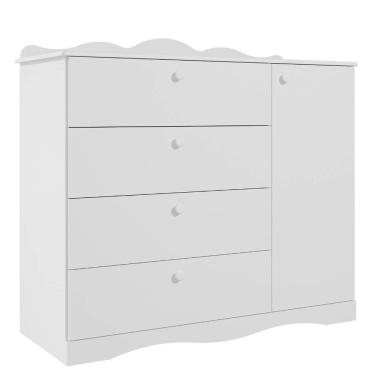 Imagem de Cômoda Infantil Provençal Permobili Encanto 04 gavetas MDF