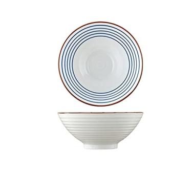 Imagem de WYUYIWH Tigela retro cerâmica grande sopa tigela de macarrão tigela de macarrão de carne bovina tigela de ramen retro tigela de salada de frutas (cor: 3)