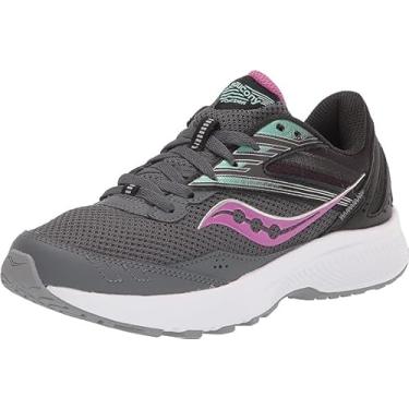 Imagem de Saucony Tênis de Corrida Cohesion 15 Feminino, Sombra/Razzle, 8.5 Wide