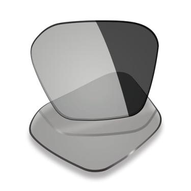 Imagem de Mryok Lentes de substituição para óculos de sol Oakley Briza OO9497 58 mm, HD Polarized, proteção UV, resistente a impactos, ajuste perfeito, Cinza fotocromático anti luz azul, One Size