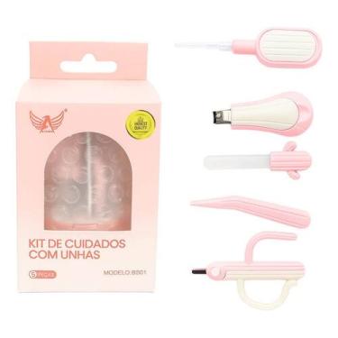 Imagem de Kit Cuidados Higiene Para Bebês Com Estojo Azul 5 Peças - Versatik, Ro