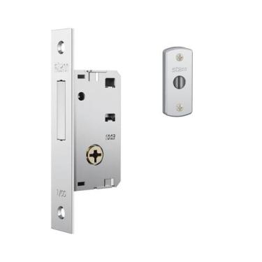 Imagem de Fechadura de Segurança Trava Auxiliar 1003 Tetra Chave Cromado 18mm St