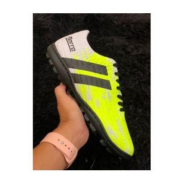 Imagem de Chuteira Society  - Marra Calcados, Branco, Verde, 40
