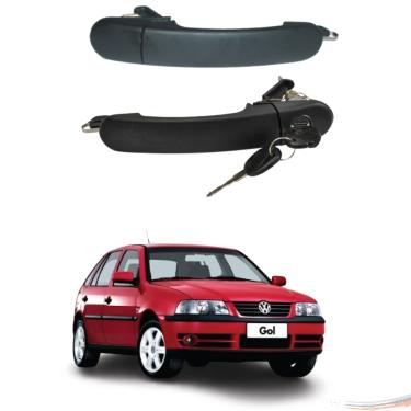 Imagem de Par Maçaneta Ext Diant C/ Chave Gol Parati G3 99 a 05 4 Pts