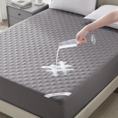 Imagem de Protetor de colchão impermeável BEDLORE Queen Size Grey