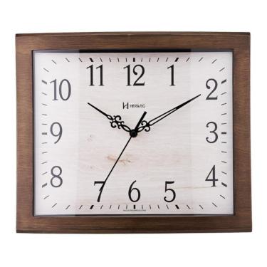 Imagem de Relógio De Parede Herweg Ref: 6903-323 Retangular Estilo Madeira
