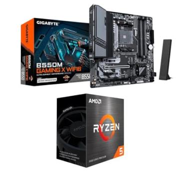 Imagem de KIT UPGRADE AMD RYZEN 5 5600GT + B550M GAMING X WIFI6 GIGABYTE