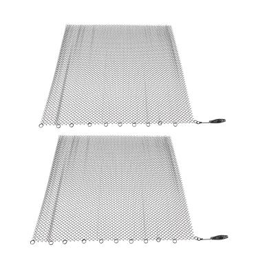 Imagem de GLOGLOW Tela de Segurança Resistente à Tela da Lareira Breca Resistente a Escudos de Reposição para a chaminé de Beleza e Proteção Em Material de Aço Inoxidável (24 * 18in)