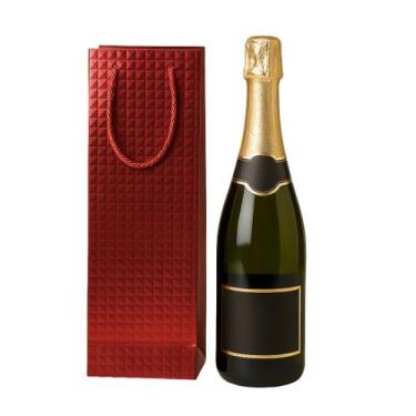 Imagem de Kit 12 Sacola Para Garrafas de Vinho Com Alça -Embalagem Para Presente