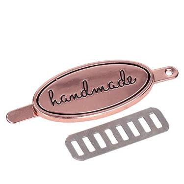 Imagem de RiToEasysports Etiquetas de Serviço de Longo Prazo Feitas à Mão para o Portfólio de Bolsas de Bricolage de 5 Conjuntos de Grandes Aplicações (Ouro rosa)