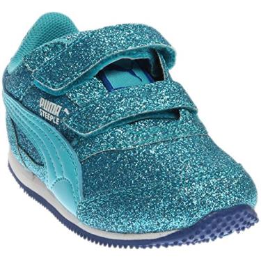 Imagem de PUMA Steeple Glitz Glam V Kids Sneaker (Toddler/ Little Kid/Big Kid), Blue Atoll, 8 M US Toddler