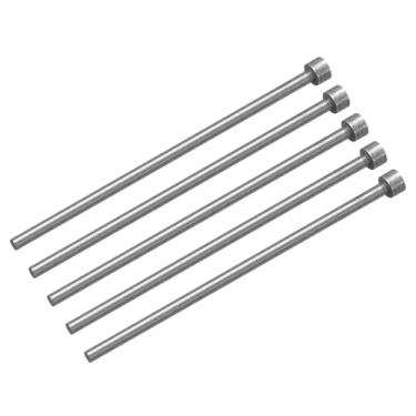 Imagem de 5 pinos ejetores retos, 3,5 mm (0,14") de diâmetro SKD61 perfurador de ponta redonda 100 mm (4") de comprimento para manutenção mecânica