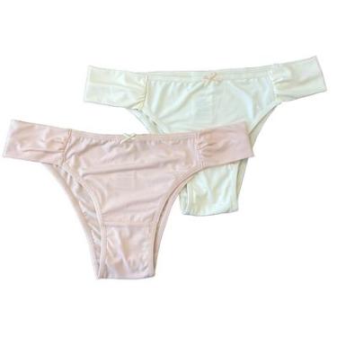 Imagem de KIT 2 CALCINHAS BASIC+ LINGERIE BANANA/PAPAIA M