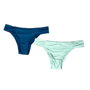 Imagem de KIT 2 CALCINHAS BASIC+ LINGERIE VERDE PETRÓLEO/VERDE ÁGUA G