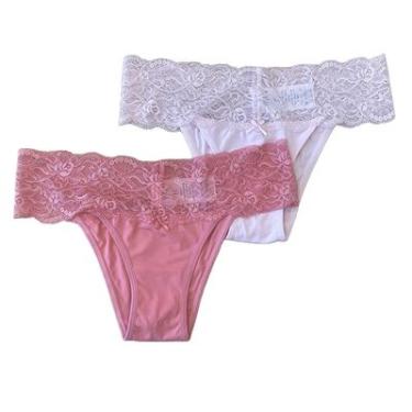 Imagem de KIT 2 CALCINHAS BASIC+ LINGERIE ROSA BEBÊ / PÁPRICA GG