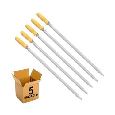 Imagem de Espeto Inox Churrasco Matrinox Lâmina 50cm - 5 unid.