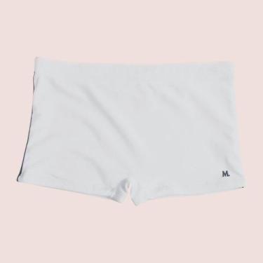 Imagem de Sunga Boxer Mash Adulto Moda Praia Tamanhos Grandes , Branco, M