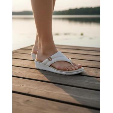 Imagem de Chinelo Modare Acolchoado com Amortecedor Conforto e Estilo, Off white