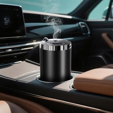 Imagem de Back2 Purificadores de ar para carros inteligentes, difusor de óleo essencial para carro com perfume de 50 ml e projeção de céu estrelado, difusor de aroma recarregável ajustável de 5 modos, para