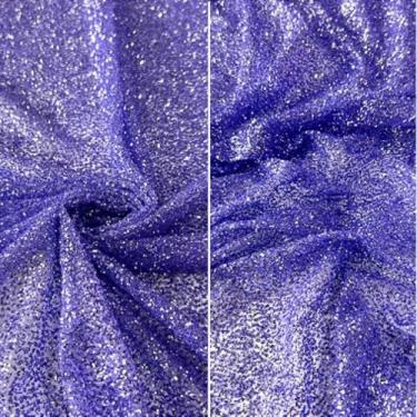 Imagem de Tecido Tule Com Glitter Pesado Explosão | 1,50m (Lilas,0,50m)