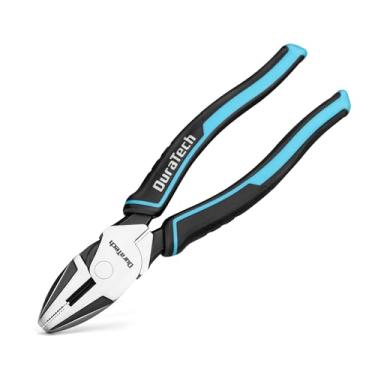 Imagem de DURATECH Alicates de linha de alta alavancagem de 20 cm, cortadores laterais Cr-Ni, alicates de linha para corte de fios, crimpagem