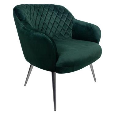 Imagem de Poltrona Kitana Pés Polido Palito Veludo Verde