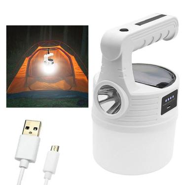 Imagem de Luminaria Solar Lanterna Usb Led 2X1 Dupla Gancho