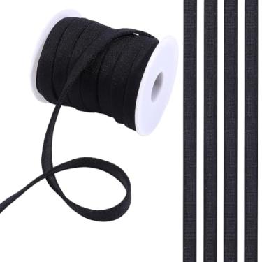 Imagem de CRASPIRE Capa para espartilho de 10 metros, capa de sutiã de substituição com aro preto de 10 metros, fita de pelúcia nas costas, fita de canalização elástica oca para acessórios de costura, roupas