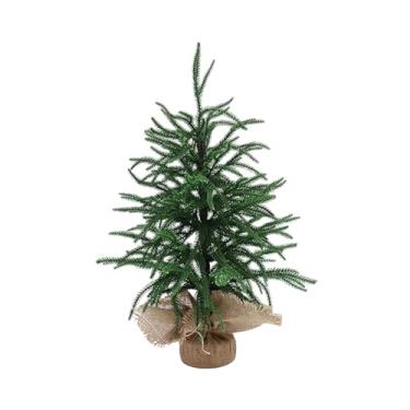 Imagem de oshhni Árvore de Natal artificial de mesa, árvore falsa realista, planta artificial pequena para uso interno e externo, quarto, entrada, escritório, Pinheiro de Norfolk de 50 Cm