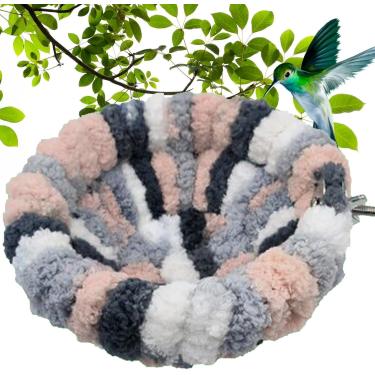 Imagem de Ninho De Pássaros | Ninho De Casa Para Pássaros De Calopsita | Ninho De Papagaio Canário, Abrigo Confortável Para Pássaros Pequenos Periquito Periquito, Small black and white gray, C