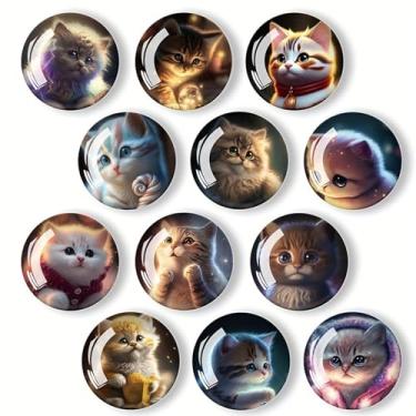 Imagem de FanQvv Ímãs de geladeira ultrafortes e seguros para arranhões (pacote com 12), imãs de geladeira de vidro multiuso para quadro branco, vidro, armário, máquina de lavar louça, decoração de escritório e