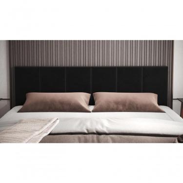 Imagem de Cabeceira King Clara 1.95 Almofadada Sued Preto