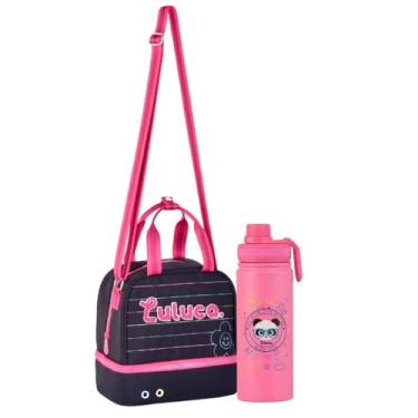 Imagem de Kit Lancheira Garrafa Térmica RS Youtuber Luluca PRETO