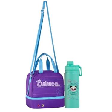 Imagem de Kit Lancheira Garrafa Térmica VD Youtuber Luluca ROXO