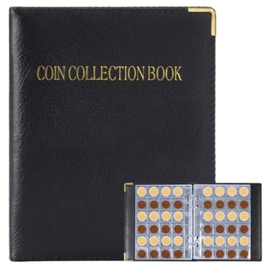 Imagem de Coin Collector’S Book, 480 Pocket Coin Storage Album, 1.1 in X 1.1 in Slots, Clear Sleeves for Quarters, Nickels, Dollars, Medals, and Tokens
