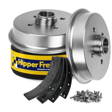 Imagem de Kit Freio Traseiro Compatível com Gol G1 G2 G3 G4 HF65 + Jogo de Lonas VW274 + 40 Rebites Completo