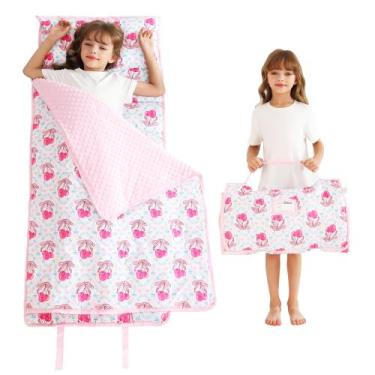 Imagem de Tapete de soneca infantil Lasoftan 53x127 cm com manta
