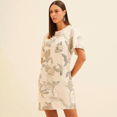 Imagem de Vestido Curto Forum Forms Ve26 Bege Feminino, M