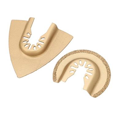 Imagem de 10 peças de lâmina oscilante de aço de alto carbono multiferramenta para cortar e polir madeira de plástico de metal