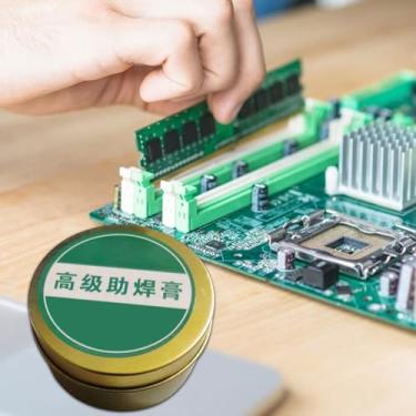 Imagem de Fluxo para solda - Fluxo de solda para precisão - Reparo eletrônico de cera de solda de 100 g para componentes metálicos de estanho de solda, chips, placas de circuito, máquinas telefônicas