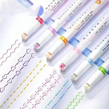 Imagem de Caneta Roller Carimbo Kit Com 6 Unidades