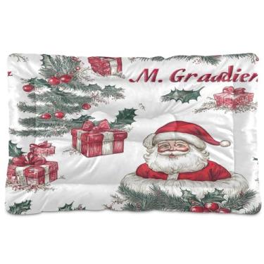 Imagem de SEHANY Cama de Natal para cães e gatos com fundo antiderrapante, cama de canil, colchão macio para animais de estimação, lavável, para cães pequenos, médios e grandes, gatos, 91 x 61 cm