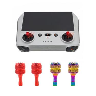 Imagem de Joystick Replacement for DJI RC 2 / RC Remote Joysticks Thumb Rocker Sticks, Aluminum Alloy Joysticks Universal for DJI Mini 5 Pro/3Pro//Mini 4 Pro/Air 3 /3S/Mavic 3 Pro/Flip/NEO Screen Controller