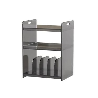 Imagem de Suporte para armazenamento de CDs Armário minimalista de acrílico para discos vinil, livros e revistas