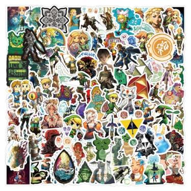 Imagem de JCQAYB 120 peças de adesivos de desenho animado The Legend of Zelda para garrafa de água infantil, adesivos de vinil bonitos à prova d'água para adultos, adolescentes, meninas, laptop, skate