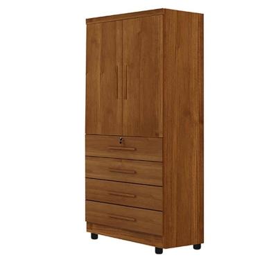 Imagem de Roupeiro Conjugado 2 Portas 4 Gavetas New Maia Benetil Cinamomo