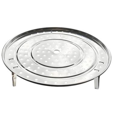 Imagem de SUNIVOLSY Prateleira para vaporizador, 21,5 cm, pernas destacáveis, aço inoxidável 304, suporte de cesta de cozimento a vapor e resfriamento para panela de pressão e panela