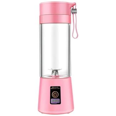Imagem de Mini Liquidificador Portátil 380ml com 6 Lâminas em Aço Inox, USB Recarregável, Alta Rotação, Compacto e Leve para Smoothies, Shakes, Sopas e Uso em Viagens