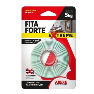 Imagem de FITA FORTE DUPLA FACE EXTREME 24mmX1,5m ADERE