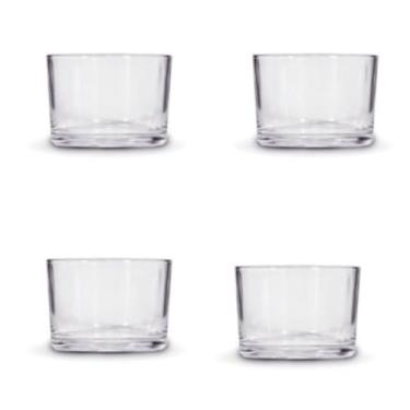 Imagem de 100x Potes De Vidro Pate 150ml Para Velas Sem as Tampa De Madeira